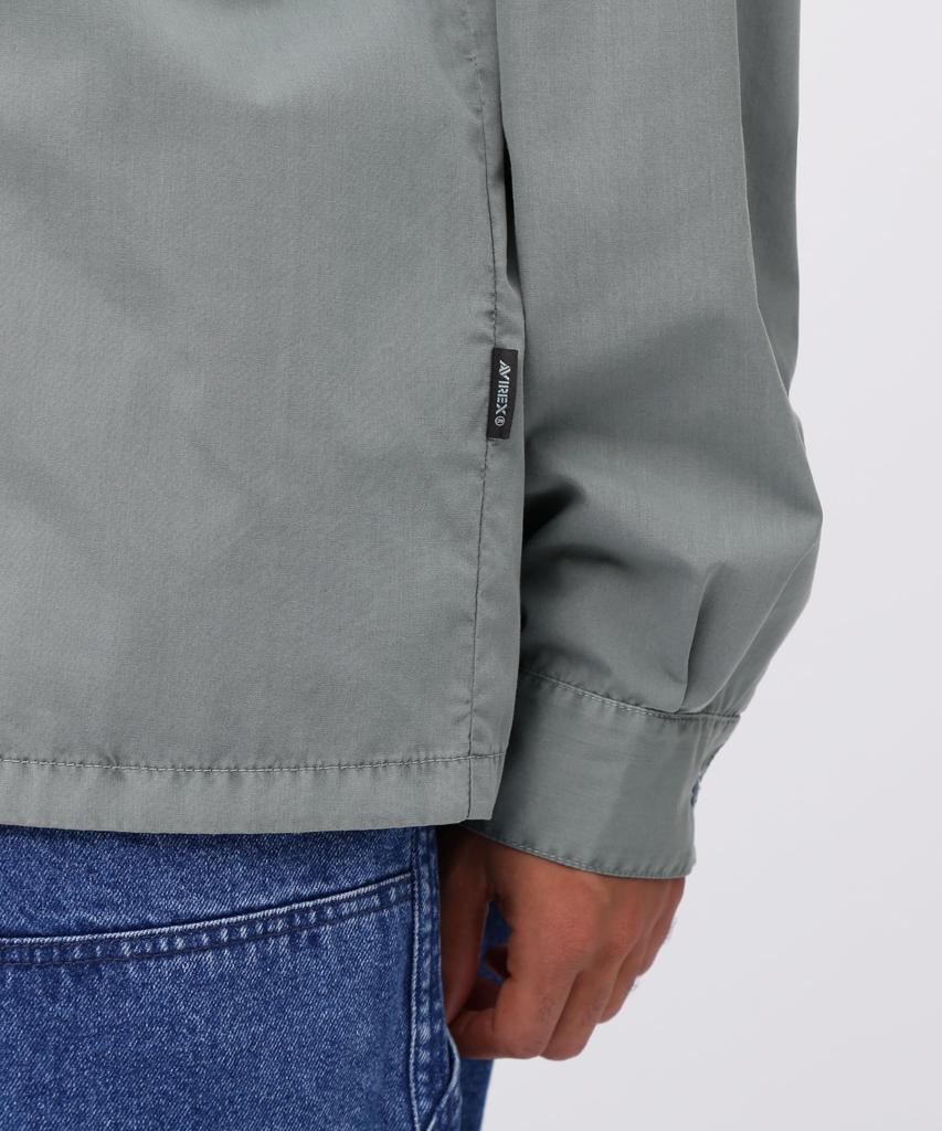 Avirex FADED ONE POINT WORK SHIRT Green Work Size L (WEB Exclusive) Men's Shirt, (140) 783-5120009