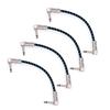 Ggiant AC-18-3 Guitar Pedal Patch Cables 6 Inch Length Coxial Cable Pure Copper   Shielding with