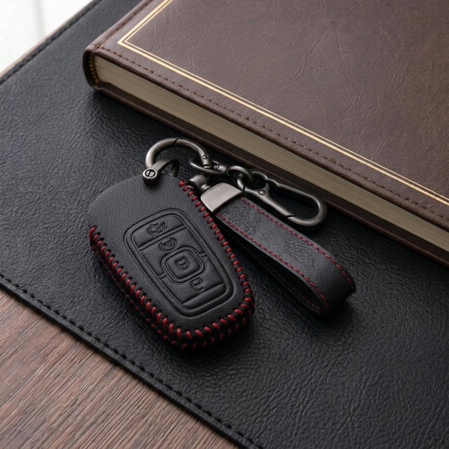 Leder Autoschlüsselhülle für Lincoln MKZ MKC MKX Continental Navigator Nautilus Aviator Corsair Fernbedienung Schlüsselanhänger Schutzhülle