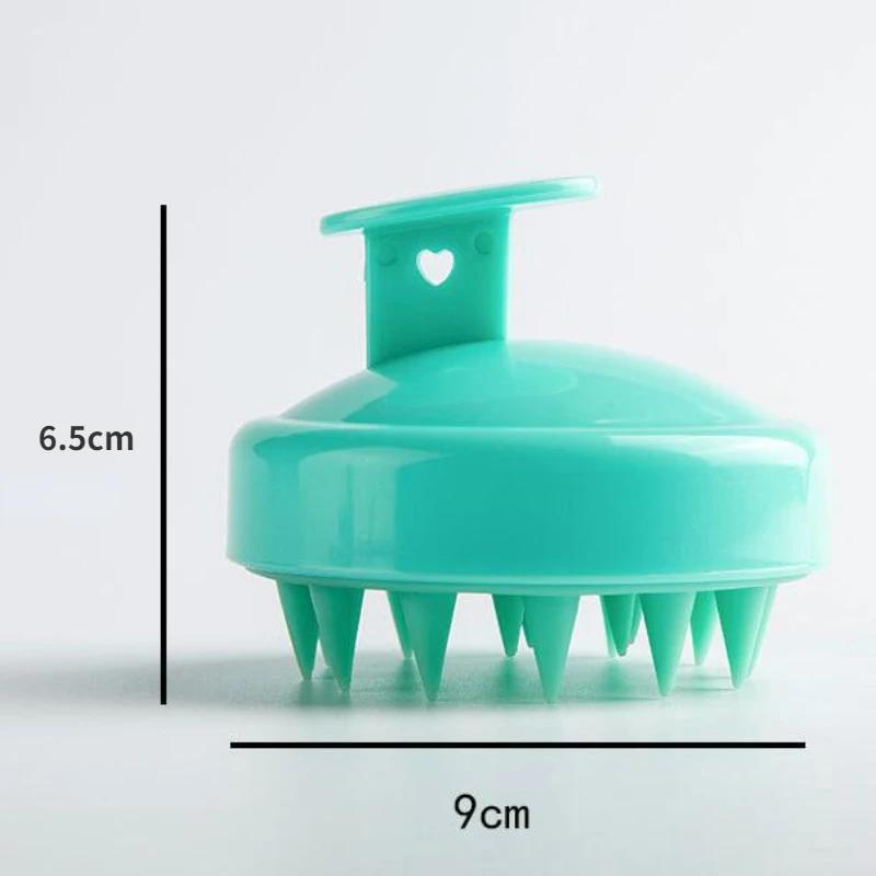 Silicone Shampoo Brush Head Scalp Massage Comb Hair Washing Comb Body Massage Brush Bath Shower Brush Salon Hairdressing Tool