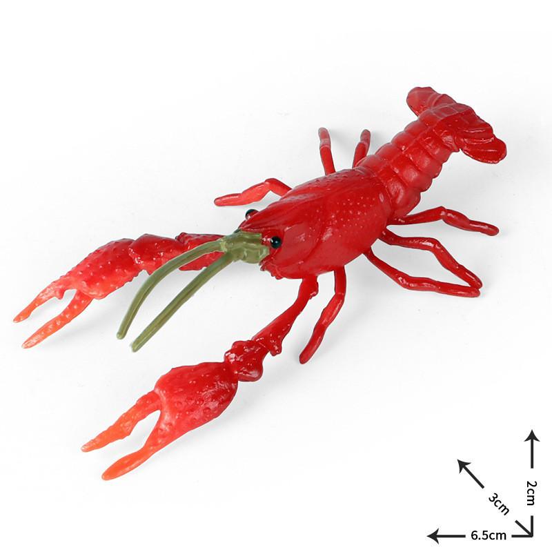 Animal Marine Model Plastic Red Claw Lobster Decor Toy For Kids Gift Learning