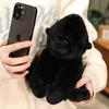 Orangutan Soft Plush Toys All Black Chimpanzee Plushies Animal Doll Sofa Cushion Throw Pillow Home Decor Kids Gifts