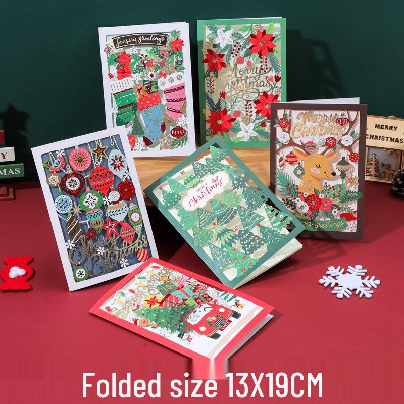3D Christmas Music Greeting Card - Mini Cartoon Design for Children