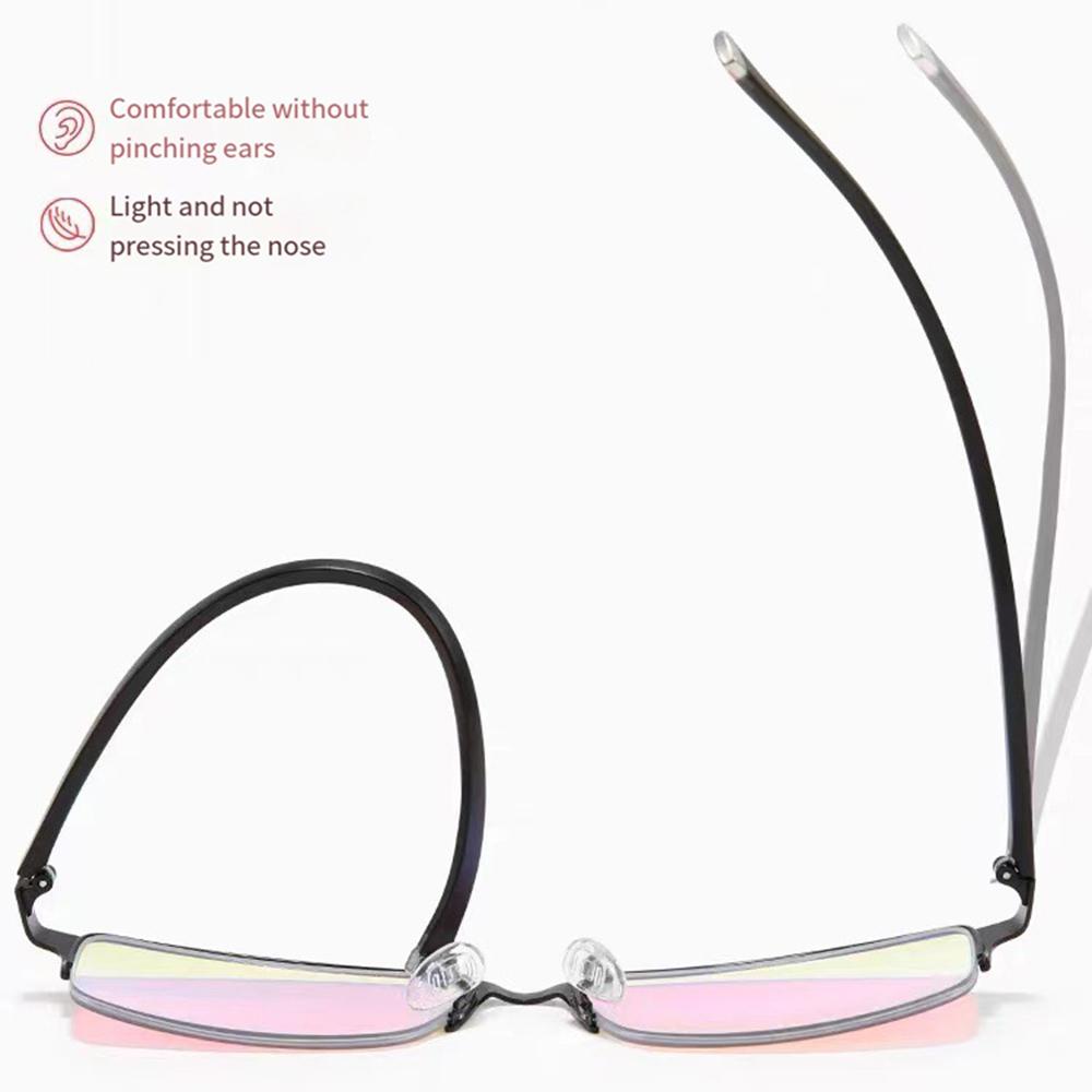 Corrective Glasses For People With Red-green Colorblindness Color Weakness Men Women Half Frame Ultralight Protective Eyeglasses