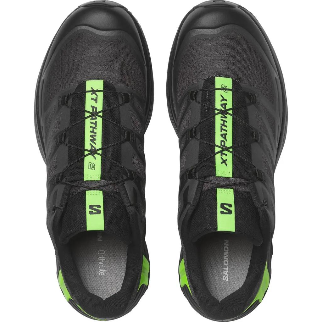 SALOMON Xt-Pathway 2 Comfortable Durable Running Shoes Unisex Sneakers Black Green 478607