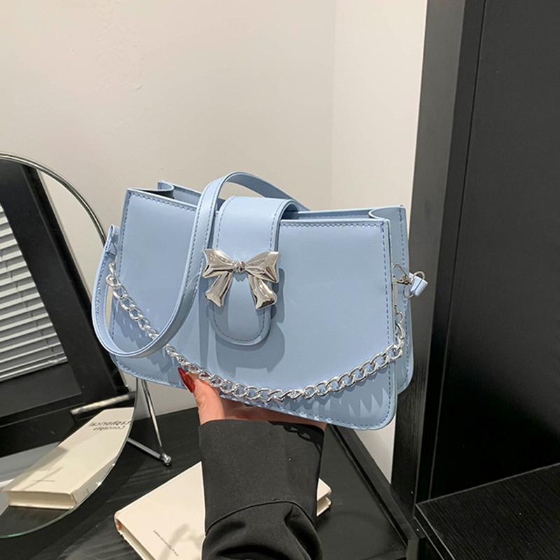 Korean Style Girl Princess Bag Cute Sweet Bow Chain Crossbody Bags for Girls Bowknot Hand Bags Purses and Handbags Gift KTB