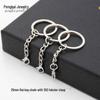 Eco-Friendly Nickel-Free Metal Keyring: DIY Jewelry Accessory, Split Ring Keychain with Doll Pendant