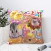 Hamster Rabbit Pillowcase Cushion Cover Decoration Japanese Cartoon Animal Pillow Case Cover Living Room Drop Shipping 40X40cm