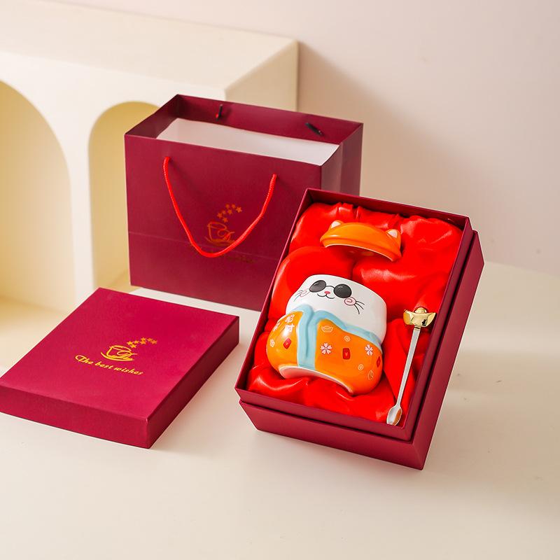 Keramiktasse Neujahrsgeschenk Souvenir Ladeneröffnung Geschenk Geschenk Mitarbeitergeschenkbox