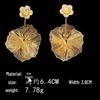 European-American Metal Flower Stud Earrings: High-End, Fashionable Design with a Luxurious and Unique Sense of Style.