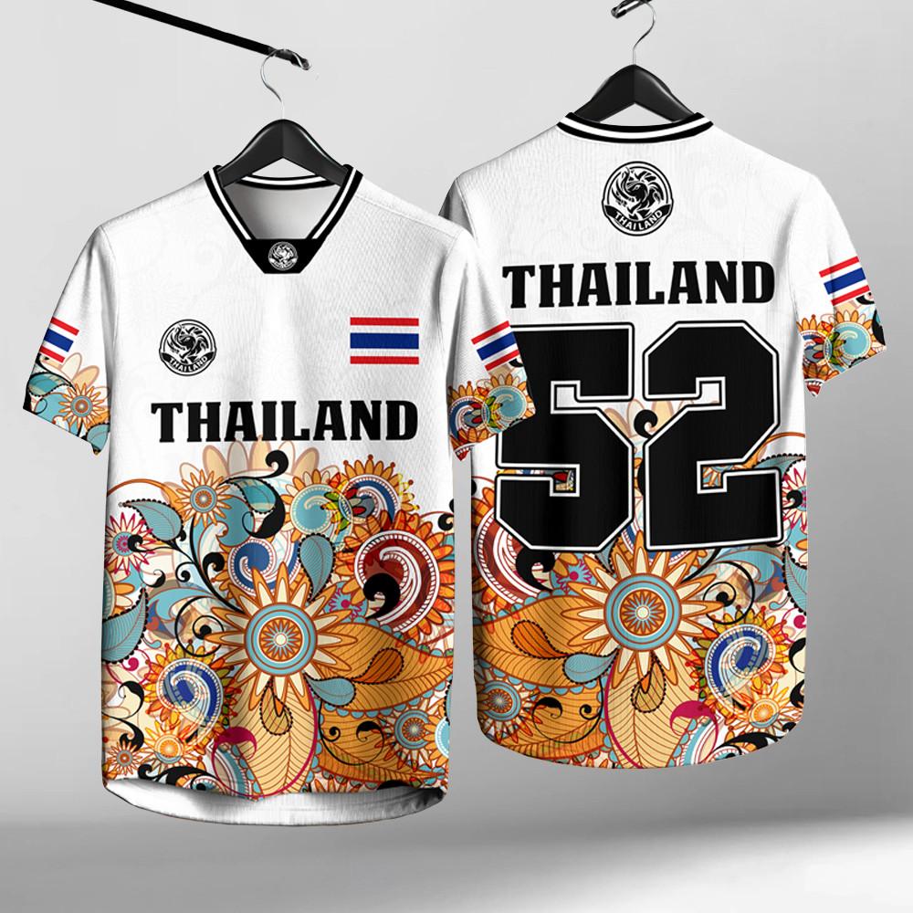 Uomo e Donna Elefante Thailandia Stampa 3D Girocollo Manica Corta Estiva T-shirt Street Uomo Alta Qualità Oversize Traspirante