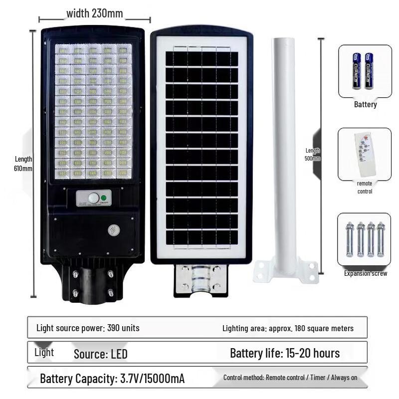 Hongchou Integrated Solar Motion Sensor LED Street Light