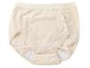 [SAKIKU-EN] Japanese-style Split-crotch Shorts with One-touch Hook Closure, Lace Panties, Beige, ML Size, Easy To Put On and Take Off, Japanese-style