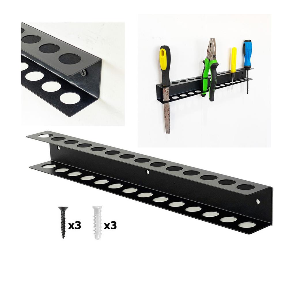 Steel Wall Mount Screwdriver Holder Screwdriver Storage Rack Pliers Organizer Rack Workshops Hardware Tool DisplayHanger