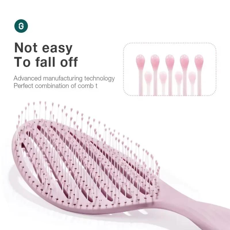 MAIRUIGE Hollow Out Hair Brush Scalp Massage Combs Hair Styling Detangler Fast Blow Drying Detangling Tool Wet Dry Curly Hair