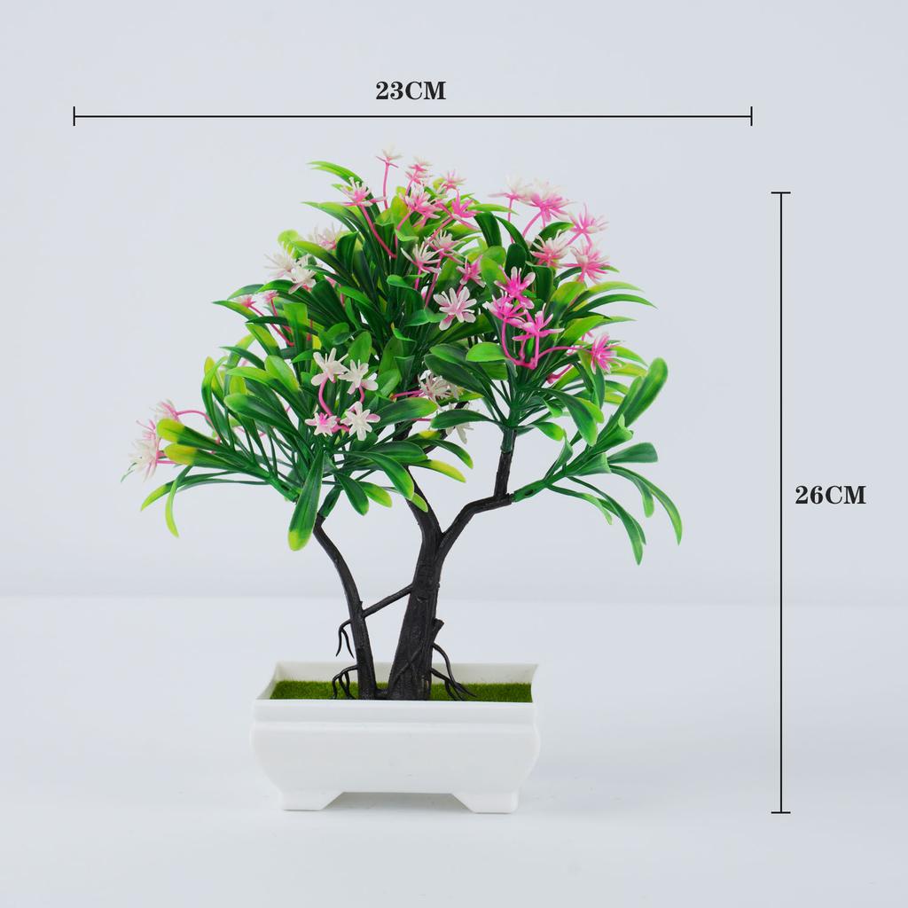 Künstliche Pflanzen Bonsai Kleiner Baum Topf Kunstpflanze Blumen Topfpflanzen Ornamente für Zuhause Zimmer Hotel Garten Tisch Offizielle Dekoration