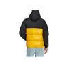 Adidas Originals FW22 Patchwork Hooded Zip-Up Down Jacket With Brand Logo Embroidery Men Outerwear Black HL9179