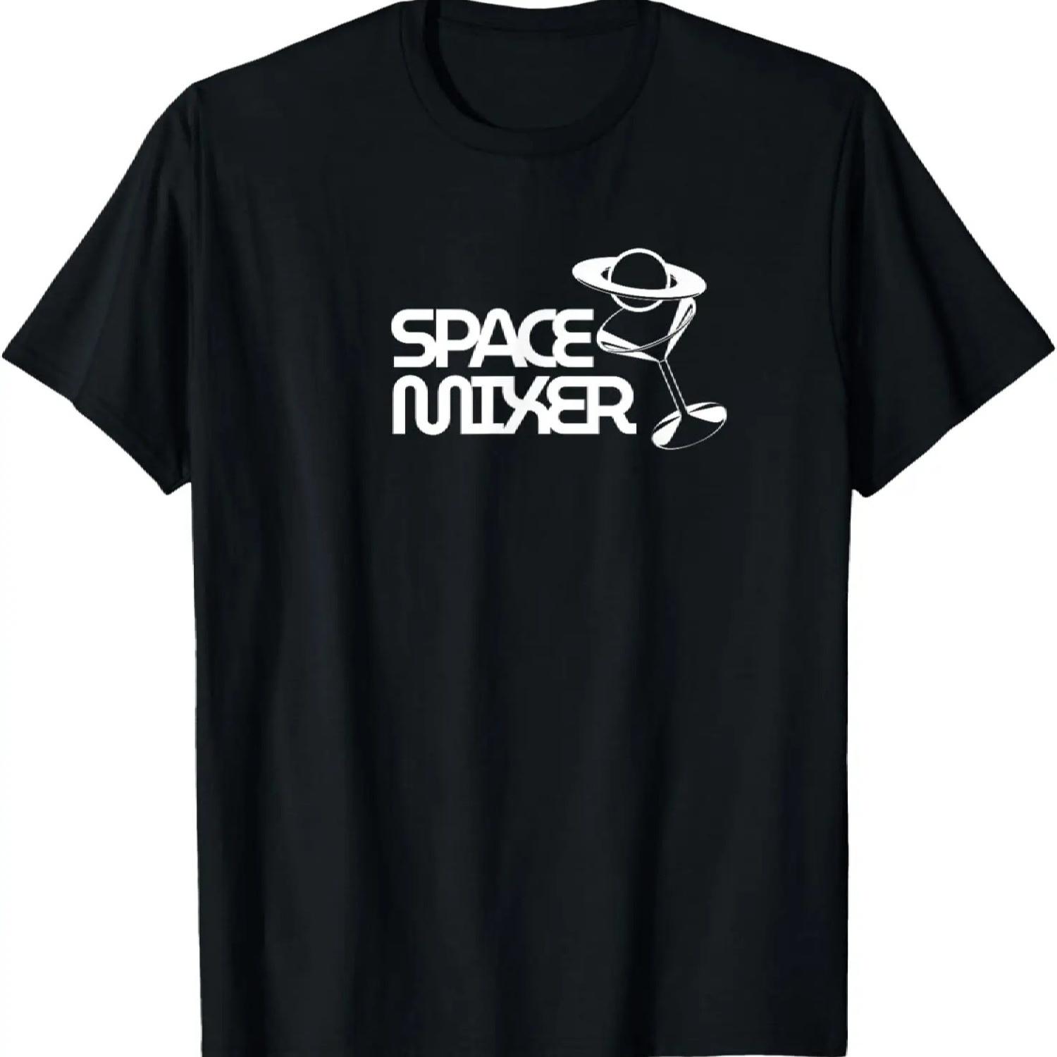 

Black and White Space Mixer Logo Design T-Shirt S