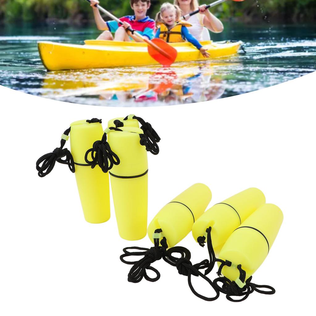 6 Stück Kajak-Behälterflasche ABS Wasserdicht Tragbar Kajak Versiegelte Flasche Trockenbehälter mit Hakenleine zum Tauchen Schnorcheln Surfen Kajakfahren Bootfahren