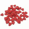 Wedding Ornaments Party Decor Wall Sticker Wood Crafts Hearts Shaped Wooden Chips Confetti Slices