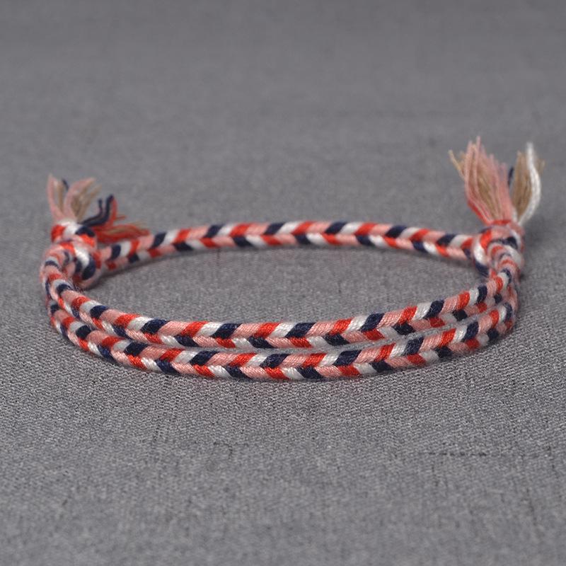 AKK Combed Cotton-Linen Handwoven Bracelet – Versatile, Comfortable, Stylish for Couples and Students