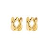 Criss-cross Gold Silver Colors Tiny Huggie Hoop Earrings for Women Mini Small Ear Buckle Cartilage Piercing Earring Punk Jewelry