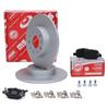 Rear Brake Discs + Pads Fiat 500L (351_, 352_)