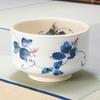 Ale-net Matcha Bowl 10.5 X H7.5cm, Kudzu Flower Design, Outdoor Tea Ceremony Bowl, Mini Matcha Bowl, Tea Ceremony Utensil, Ceramic, Mino Ware, Made In