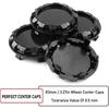 RTRHINOTUNING 83mm(3,27 Zoll)/76mm(2,99 Zoll) Radnabendeckel für 2007-2013 Avalanche Silverado Tahoe 88963143 9595891, 4 Stück Felgendeckel Schwarz