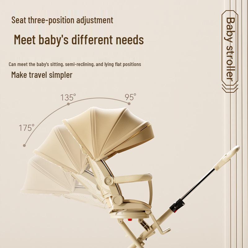 Baby Stroller: Lightweight, Reversible & Foldable Design