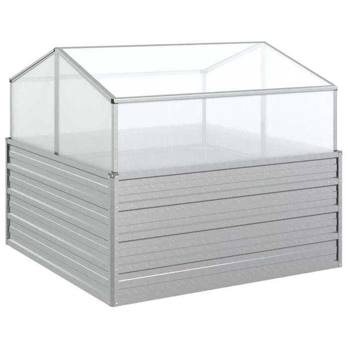 VidaXL Lit Surélevé de Jardin avec Serre Jardinière Bac à Fleurs Pot de Plantes Lit de Plantation Balcon Extérieur 316882