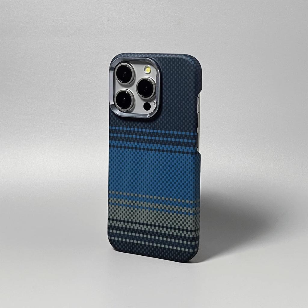 Applicable To iPhone17promax Sunset Moonrise Kevlar Magnetic Mobile Phone Case Apple 16 Half Pack PC Case