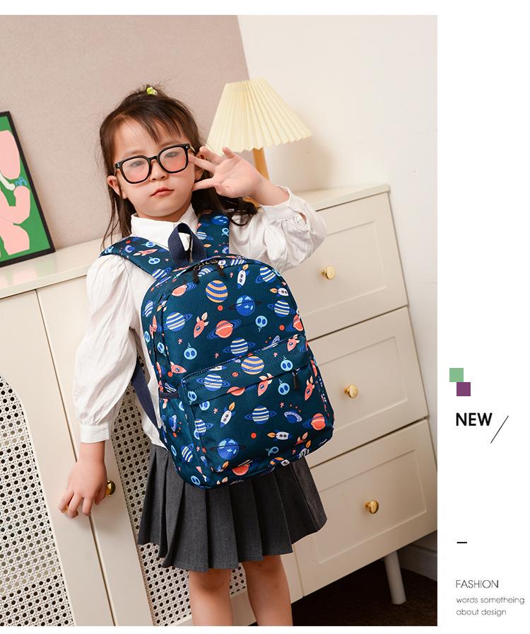 3D Printed Cartoon Kindergarten Backpack for Kids (Ages 3-8)