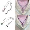 Traditional Chinese Character Good Luck Pendant Necklace Adjustable Rope Peace Buckle Pendant Clavicle Chain Jewelry