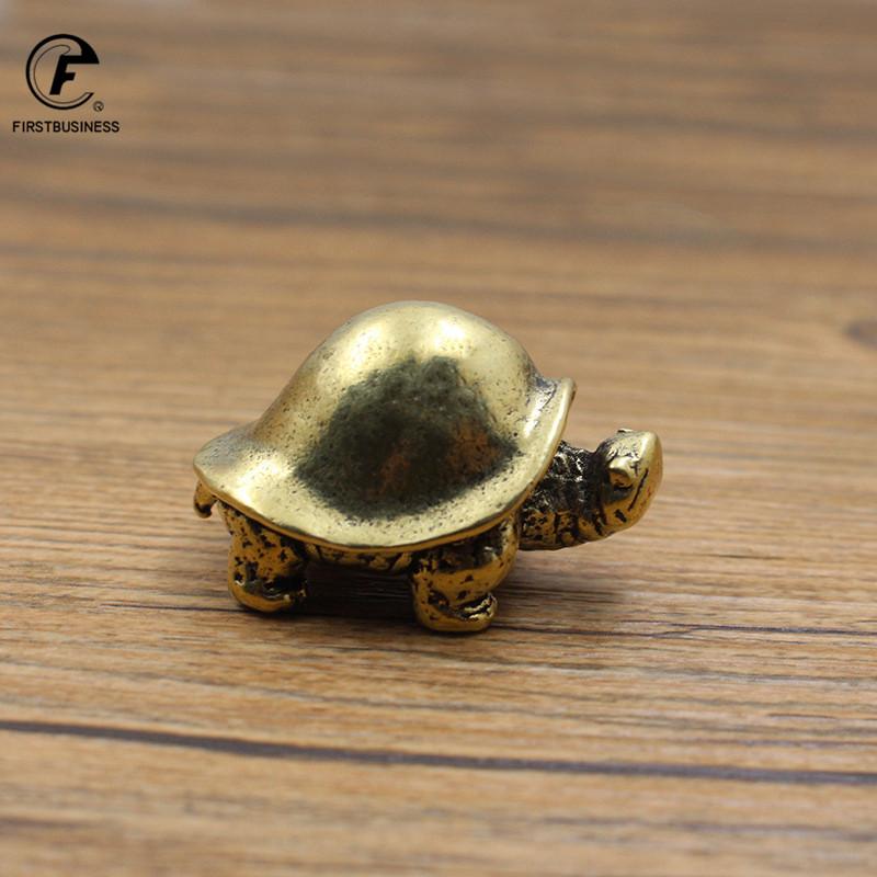 Heavy Brass Mini Turtle Figurines Tortoise Statue Home Desktop Ornament Office Decor Fish Tank Accessories Artificial Landscape