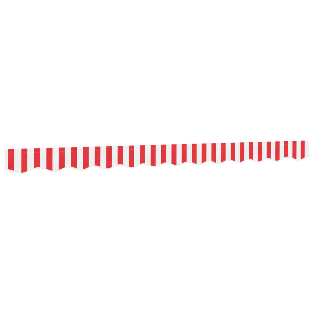 Red and White Striped Awning Valance 3 m