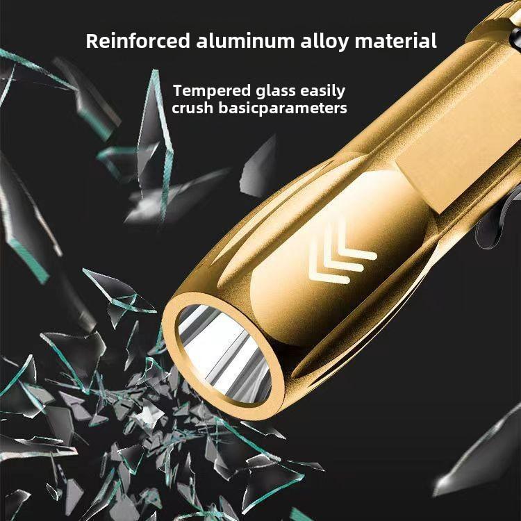 Tragbare Superhelle LED Superhell Hohe Leistung Große Reichweite Wiederaufladbare Mini-Taschenlampe