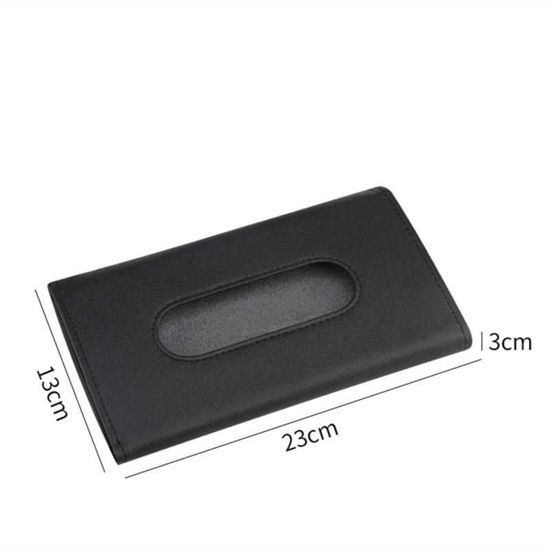 Taschentuchbox für die Sonnenblende im Auto, Serviettenhalter aus PU-Leder fürs Auto, Hängende Papieraufbewahrungshüllen für die Sonnenblende im Auto und die Aufbewahrungsdekoration im Autoinnenraum