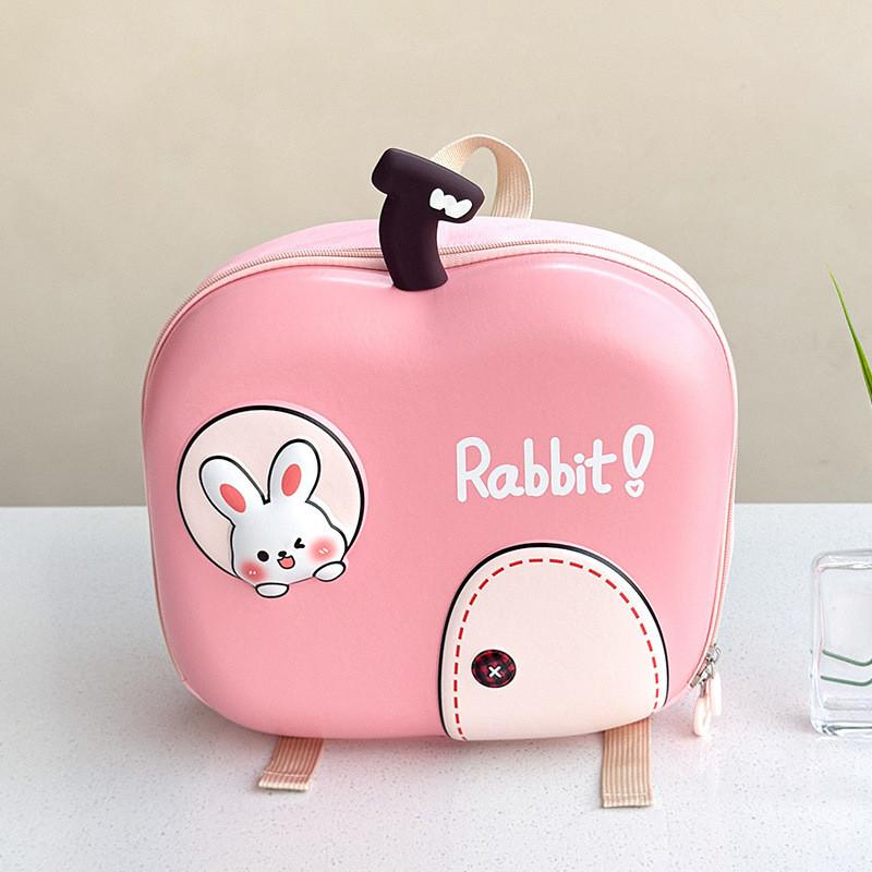 Playful Apple Shaped Kids Backpack With Breathable Fabric Ideal For Everyday Adventures