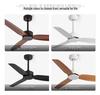 Nordic Minimalist Ceiling Fan with Variable Frequency for Home Decoration
