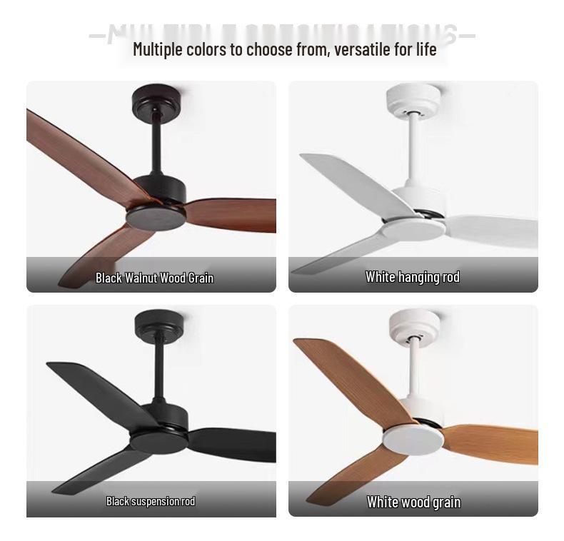 Nordic Minimalist Ceiling Fan with Variable Frequency for Home Decoration