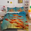 Dreamcatcher King Queen Duvet Cover Bohemian Style Bedding Set For Teen Girl Women Orange Sunset Scenery 2/3Pcs Soft Quilt Cover
