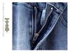 Women's Washed Blue Wide-Leg Jeans - 2025 Spring/Autumn Trendy Scimitar-Cut Loose Slimming Banana Pants