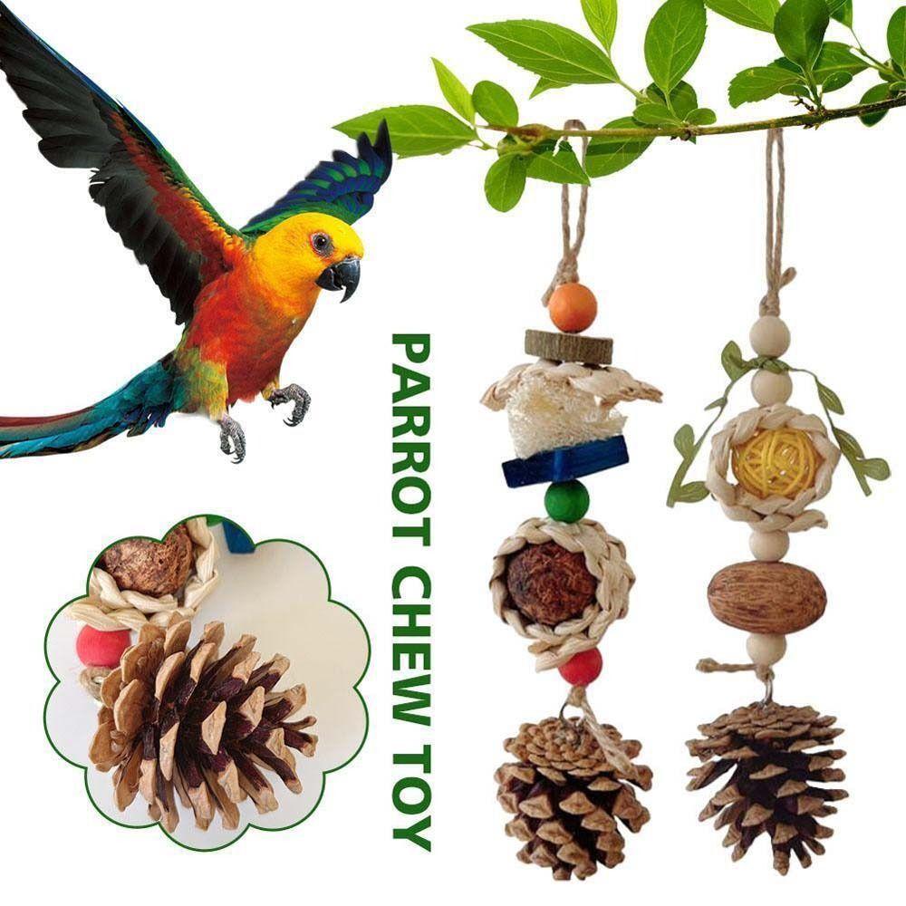 

For Large Medium Small Parrots Hanging Bird Toys Parrot Chew Toy Chew Training Toys Bird Supplies
