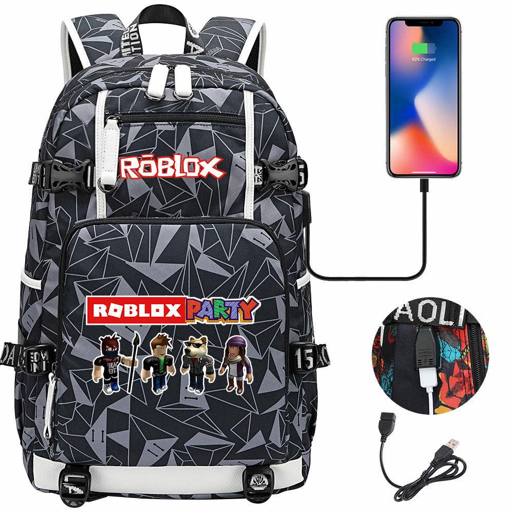 Game World USB Large Capacity Teen Student School Bag Men's and Women's Leisure Travel Backpack