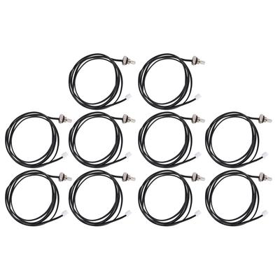 10 Pcs Capteur Thermistance NTC Sonde de Température Tête Hexagonale Longueur de Câble 1 Mètre Filetage M8 10K