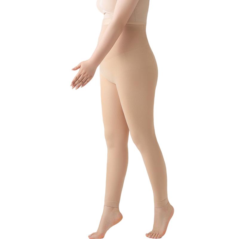 

150G Women S Plus Size Tights Body Weight 80Kg Can Be Wear Soft High Elasticity Footless Nude Black Compression Stockings Leg 40-65 kg(150g)