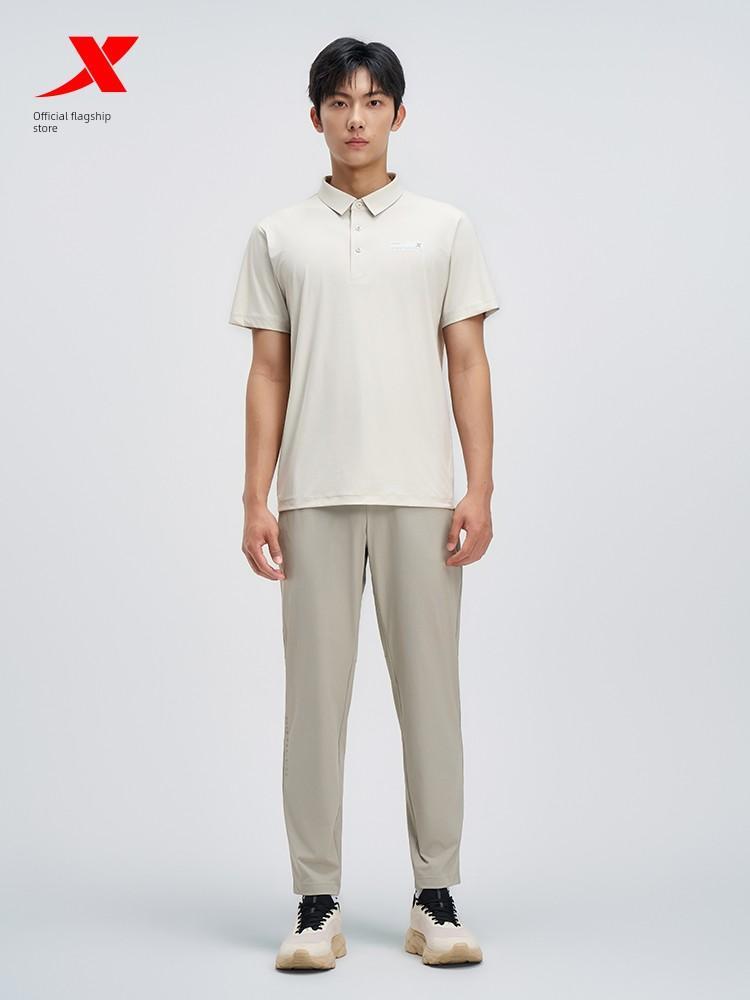 Xtep Men's Sports Pants 2025 Summer New Running Fitness Pants Woven Sports Long Pants