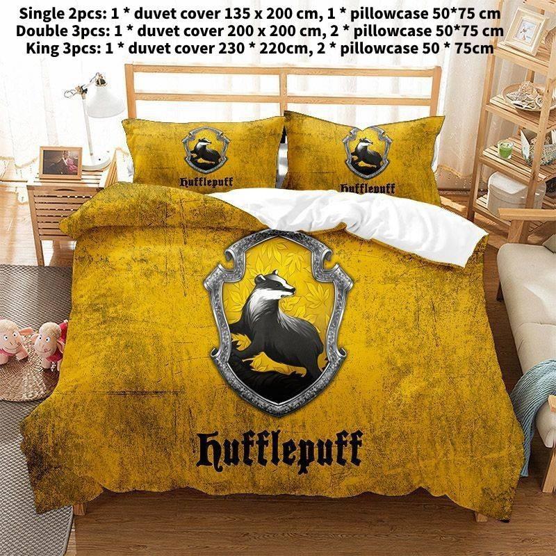 High Definition Digital Printed 3-piece Bed Sheet Set For Us Size Beds Modern Minimalist Style Bedding Single