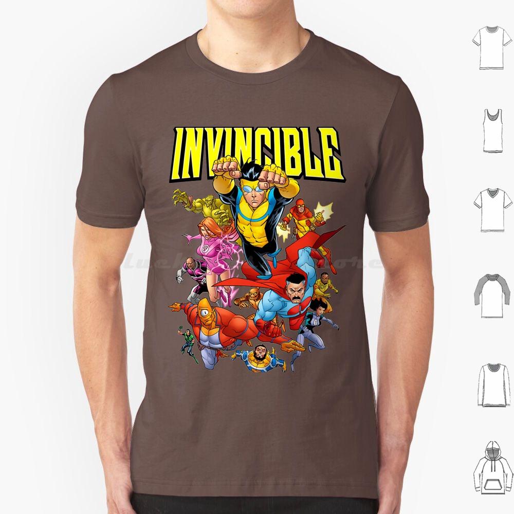 Invincible Invincible Cartoon T Shirt Cotton Men Women DIY Print Invincible Comics Anime Manga Invincible Comic Superhero Omni